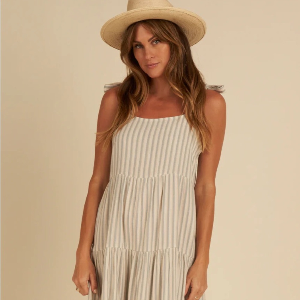 Rylee + Cru Women's Harbor Dress - Ocean Stripe Size Small